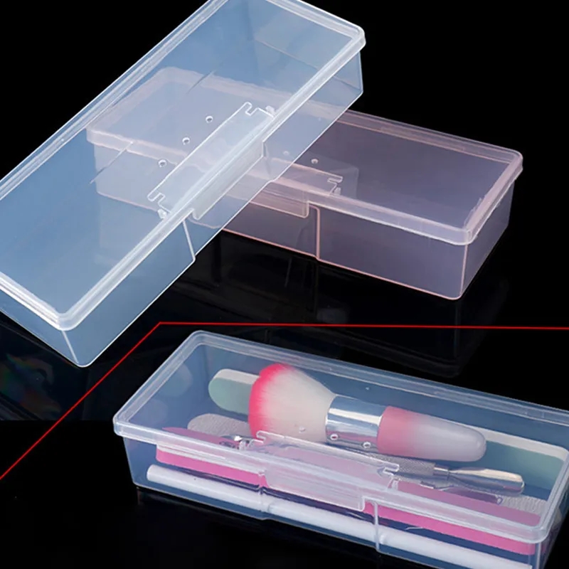 Pen Holder Organizer - ネイルアート収納ボックスネイルアクセサリーオーガナイザープラスチック容器ネイルラインストーンブラシペンバッファ研削ファイル収納ボックス