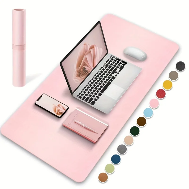 Desk Mat Leather - 1 個大型サイズ 600*300 ミリメートルオフィスデスクプロテクターマット PU レザー防水マウスパッドデスクトップキーボードデスクパッドゲームマウスパッド