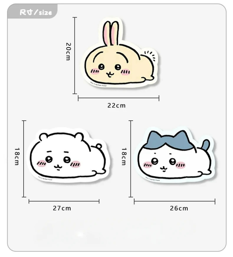 Chiikawa 漫画 Jiyi Usagi Hachiwa - Desk Mat Leather のレビューと価格