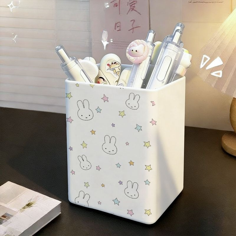 新しいミッフィーウサギデスクトップペンホルダークリエイティブ - Pen Holder Organizer のレビューと価格