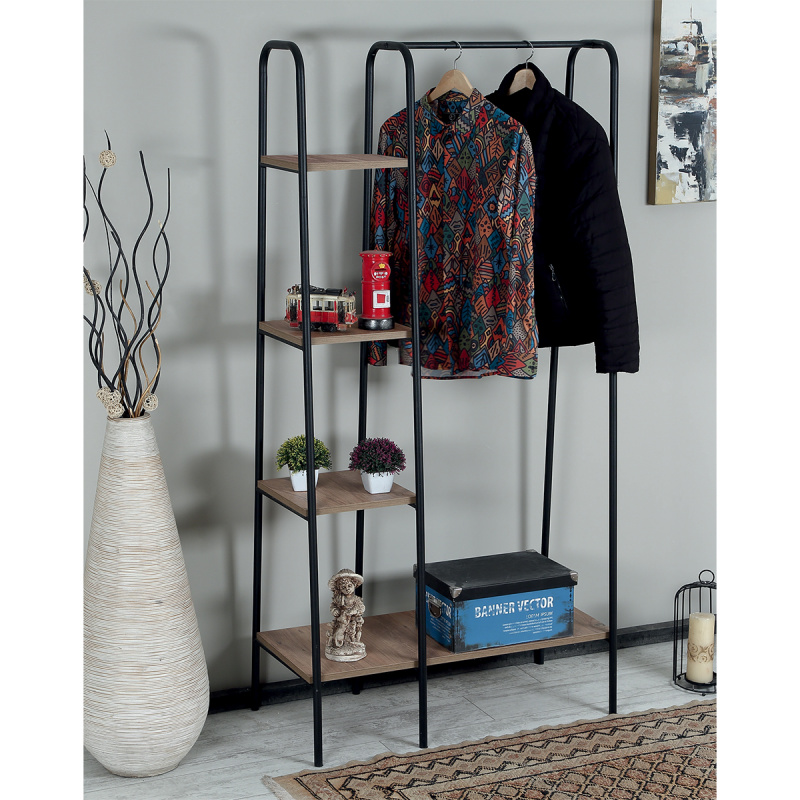 カスタムメイドのインダストリアルスタイルメタルと木製ブックシ - Home Office Industrial Style のレビューと価格