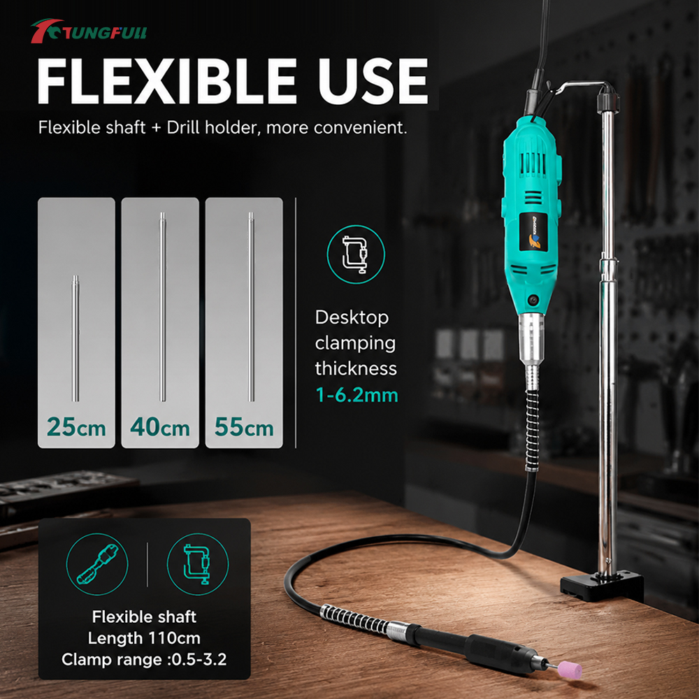 TUNGFULL ミニ電動グラインダーセット、可変速度ロータ - Pen Holder Organizer のレビューと価格