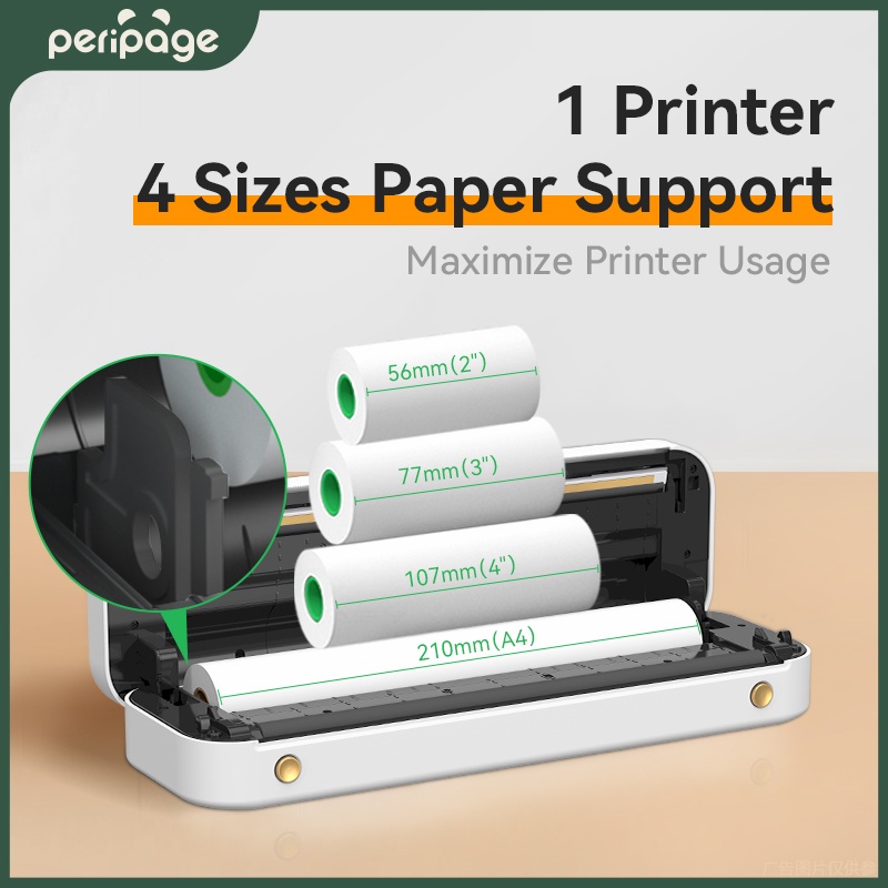 Peripage ポータブル A4 プリンタタトゥープリンタ - Laser Printer Home のレビューと価格