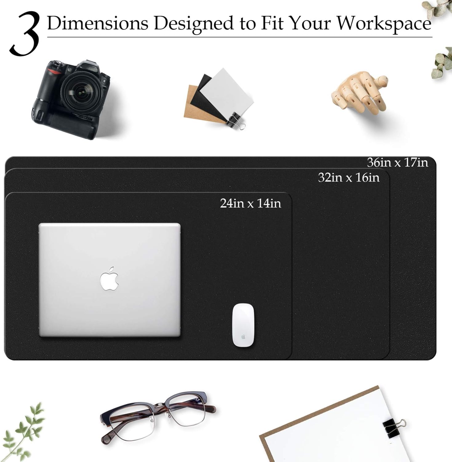 大型レザーデスクパッド、オフィスデスクマットPUレザー防水滑 - Desk Mat Leather のレビューと価格