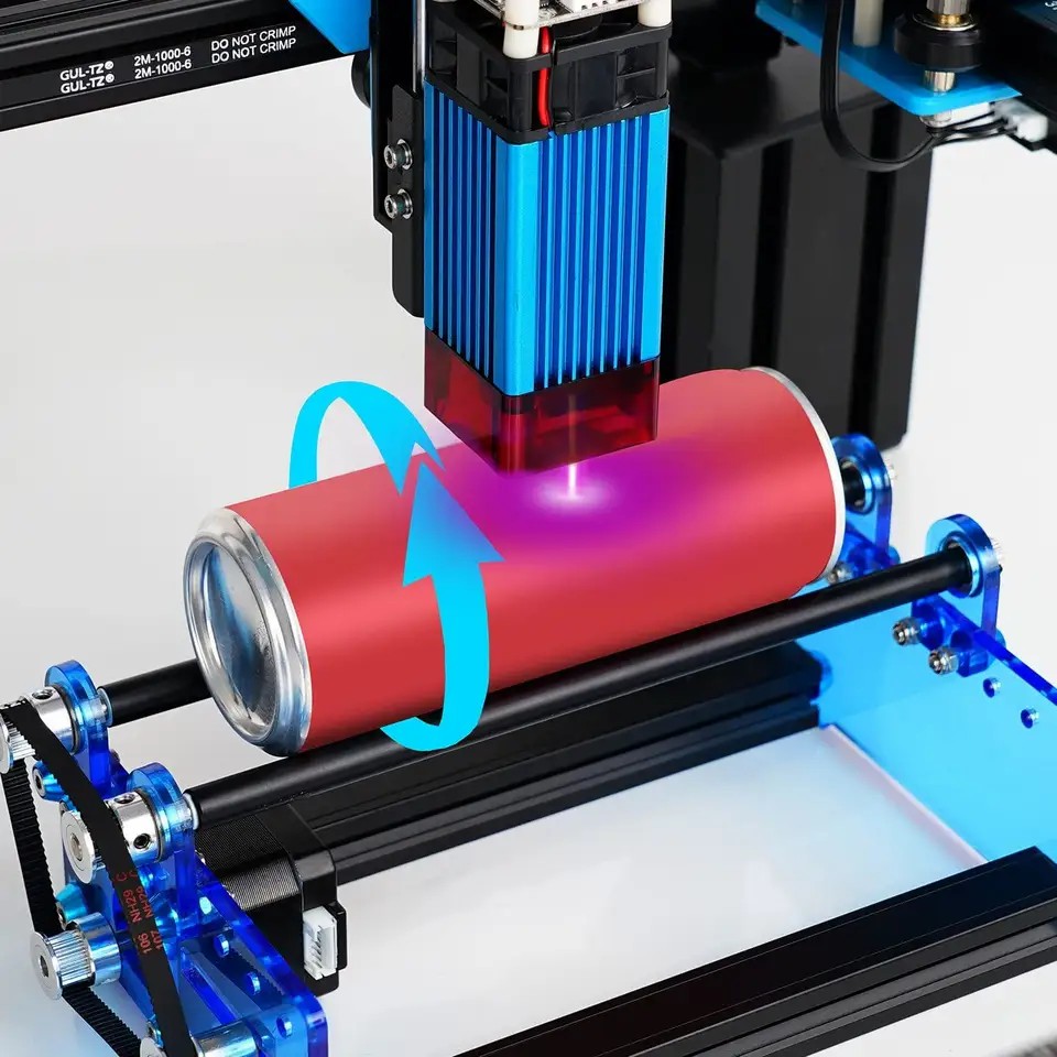 3D プリンタ レーザー彫刻機 円筒形オブジェクトの彫刻用  - Laser Printer Home のレビューと価格