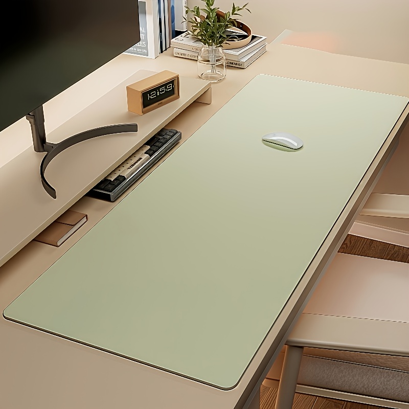 1個の大型フェイクレザーマウスパッド、滑り止め防水デスクパッ - Desk Mat Leather のレビューと価格