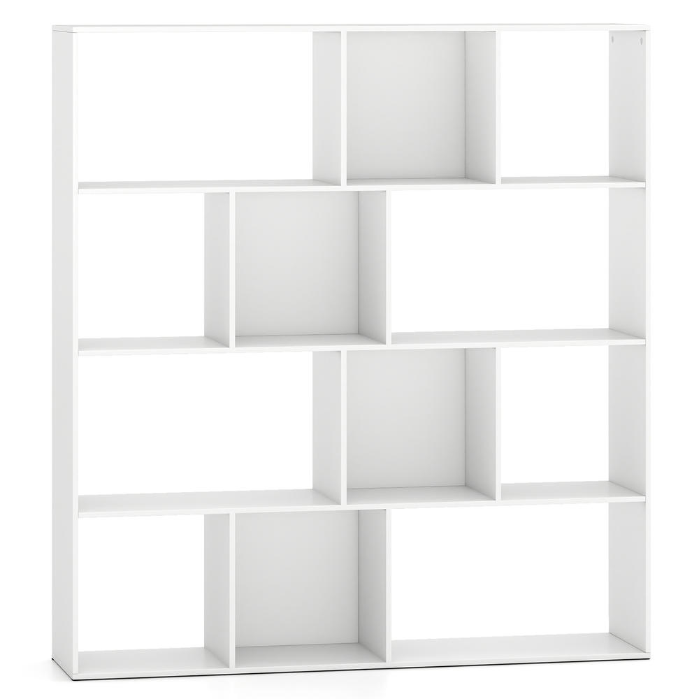 オープンシェルフ本棚、モダンな収納コンパートメント付きブック - Bookcase Wood Shelf のレビューと価格