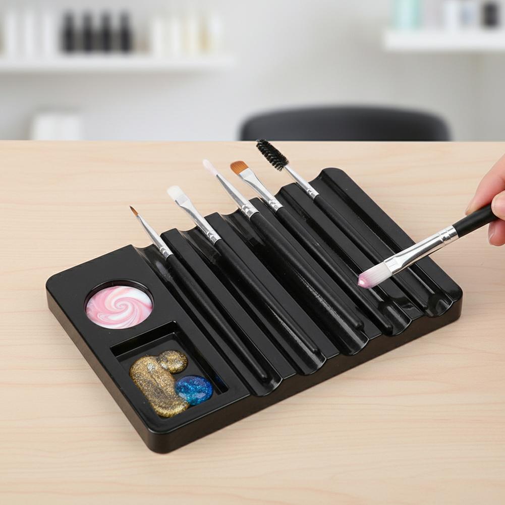 5 グリッドネイルアートペンホルダーパレット付き多目的サポー - Pen Holder Organizer のレビューと価格