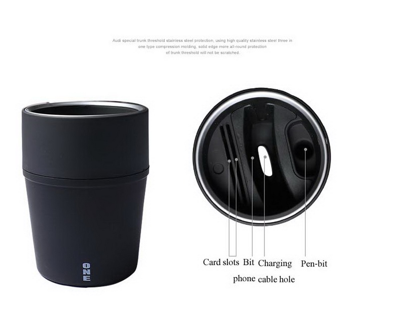 ユニバーサルカーカップホルダー収納ボックス 3-in-1 ス - Pen Holder Organizer のレビューと価格
