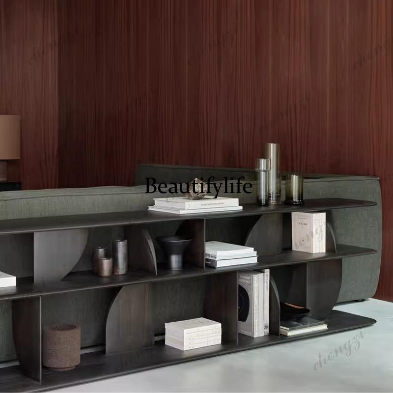 無垢材の本棚、黒の床から天井までの侘び寂び風ボグ棚、北欧風本 - Bookcase Wood Shelf のレビューと価格
