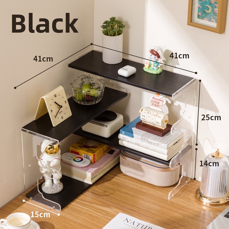耐久性のある無垢材の本棚コーナーシェルフ学生用デスク収納ラッ - Bookcase Wood Shelf のレビューと価格