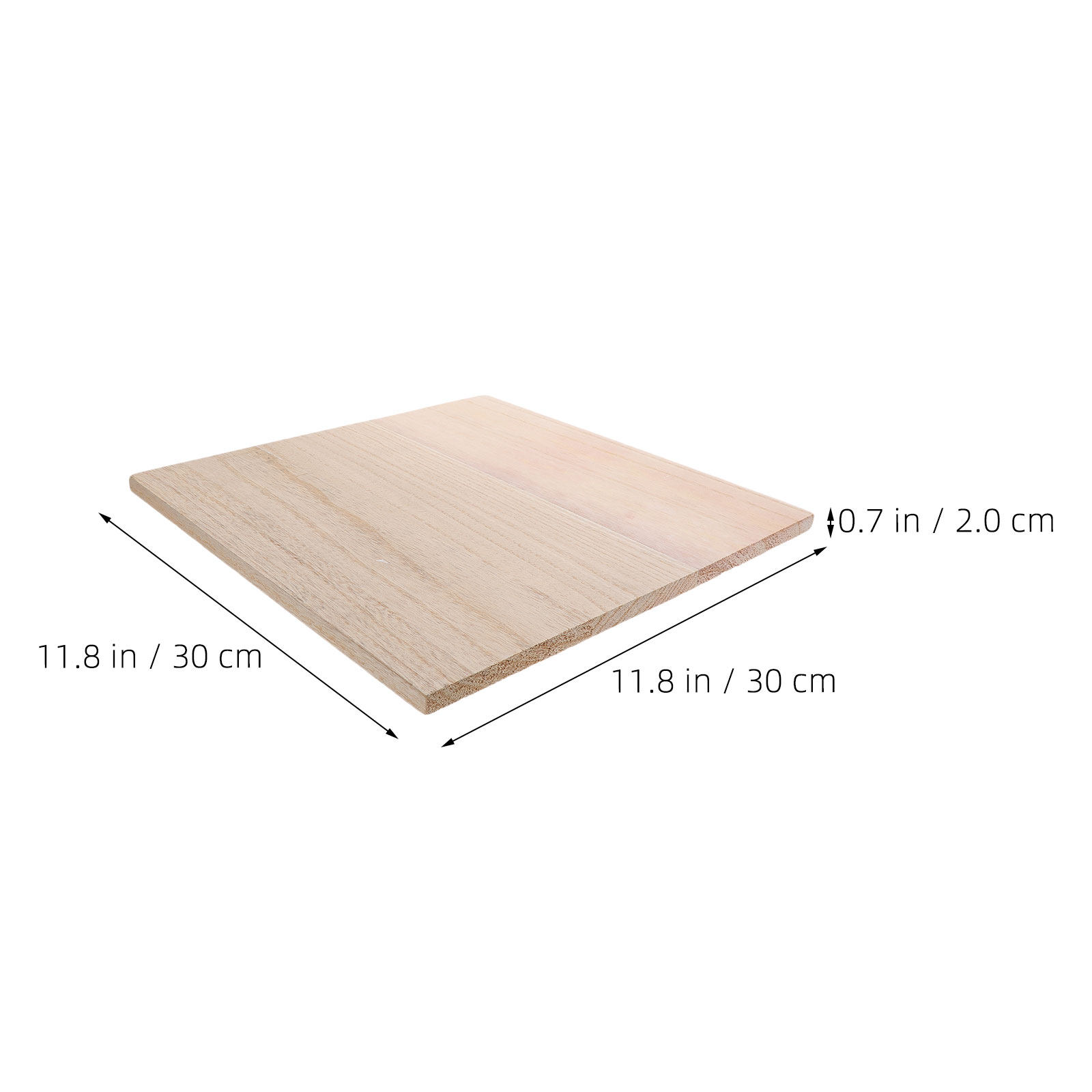 未塗装の木製棚板。11.8インチの正方形で、厚みのある硬い木 - Bookcase Wood Shelf のレビューと価格