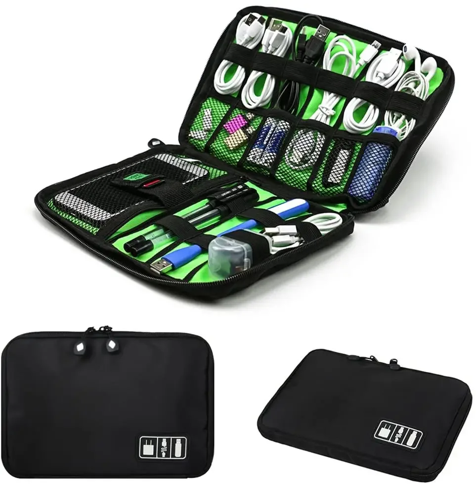 ケーブルオーガナイザー収納バッグシステムキットケース USB - Pen Holder Organizer のレビューと価格