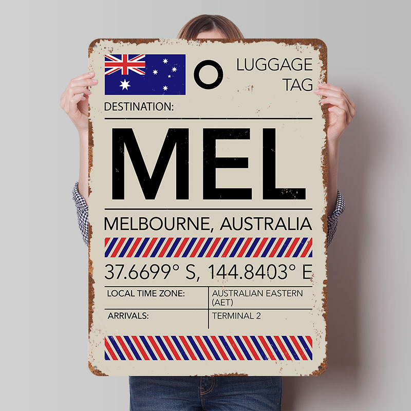 MELメルボルナオーストラリア空港プリントポスターカスタマイ - Home Office Australia のレビューと価格